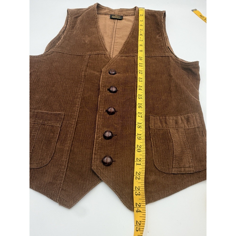 Vintage 1970s Sears Corduroy Blazer & Vest Set 38R Sport Coat Academia Retro - Picture 9 of 16
